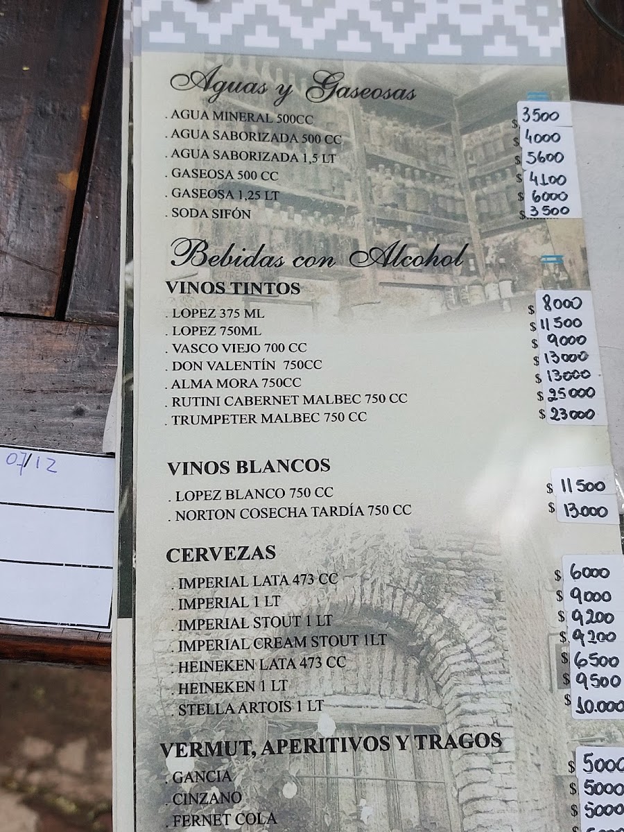 Menu La Pulpería De Cacho Di Catarina-2